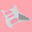 PICKGUARD 3PLY SCRATCH PLATE CHO Strat STRATOCASTER GUITAR 11 HOLE TRẮNG