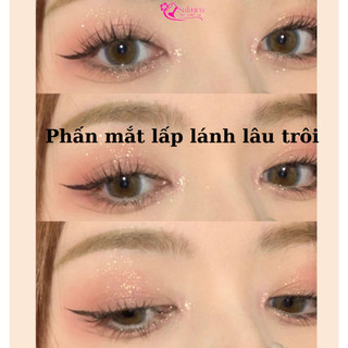 Bảng Phấn Mắt Lấp Lánh Nhiều Màu, Lâu Trôi, Không Thấm Nước, Dễ Trang Điểm, Mắt Long Lanh.