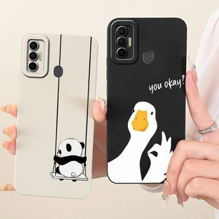 Vỏ Dễ Thương Cho Tecno Spark 7 KF6 KF6j KF6i KF6k / Spark 7T KF6p Vỏ Điện Thoại Hoạt Hình Thỏ Mèo Mềm Kẹo Silicon TPU Ốp Lưng