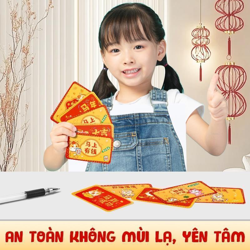 Thẻ cào năm Ngựa – Combo 120 chiếc đẹp, dùng thay lời chúc và tạo điểm nhấn cho không gian sống