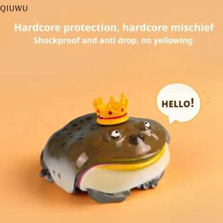 QIUWU Ugly Ếch Tai Nghe Dành Cho Airpod Dễ Thương Ngộ nghĩnh Nơ Hồng Ếch Handmade Tai Nghe Bảo Vệ Thiết Kế Sáng Tạo Quà Tặng Cho Bạn Bè