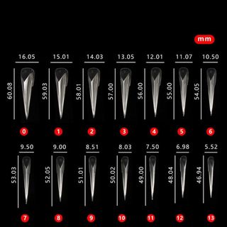 ZENITHCO 140 Chiếc Dual Nail Forms, Hawk Shape Acrylic Gel Nail Molds, Thời Trang Full Cover Móng Vuốt Rồng Có Thể Tái Sử Dụng Hình Thức Nối Dài Móng Tay Cho Halloween