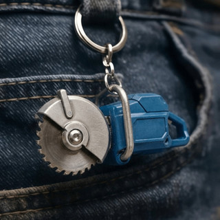 JKDESIGN Máy cưa xích cầm tay Móc khóa, Móc khóa máy mài góc cầm tay bằng nhựa, Túi cầm tay Charm Làm vườn ngoài trời Đồ chơi cắt tỉa cho cảnh quan Quà tặng người yêu