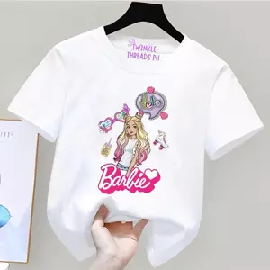 Chất Lượng Đành Cho Trẻ Em Barbie Cotton Thun Sơ Mi Áo Bằng Bộ Sưu Tập
