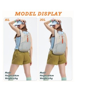 HOBBYIN Ba lô nhỏ HOBBYIN, Ba lô đi bộ đường dài nhẹ 15L, Nhiều túi chất lượng cao Nhỏ gọn có thể gập lại Siêu nhẹ Đi bộ đường dài Daypack Hoạt động ngoài trời