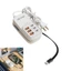 Yoo Nhiều Thiết Bị Sạc 3 Loại C 3 USB A Cổng Sạc Đồng Thời Nhẹ Cho Du Lịch Nhựa Xây Dựng Cha