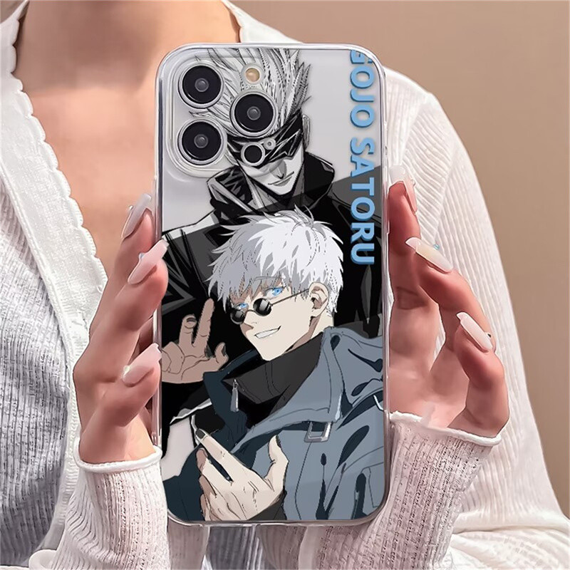 Ốp Điện Thoại Anime Jujutsu Kaisen Cho Redmi 15C 14C A5 A3 13 10C 12C 13C 12 4G 9C 9A 9T 9i 10A 10 K40 Pro A1 A2 Plus Gojo Satoru Itadori Yuji Thời Trang Trong Suốt