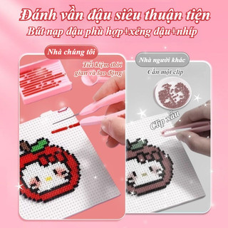 Bộ Vật Liệu Thủ Công Xếp Hạt Nhựa Mini Kèm Bàn ủi Và Nhíp, Trò Chơi Tương Tác Cho Cha Mẹ Và Con Cái