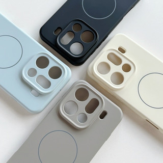 Ốp Điện Thoại Từ Silicon Lỏng Thân Thiện Với Da Cho OPPO Find X9 Pro X8 Ultra X8 Pro X8S + Reno 15 Pro 14 Pro Màu Trơn Sạc Từ Tính Mềm Vỏ Chống Sốc