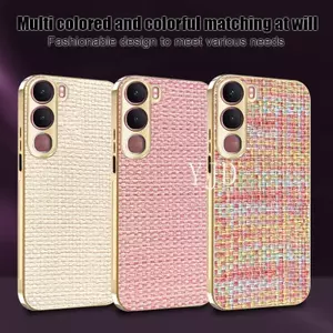Ốp YJD Cho Vivo Y31 Y21d Giỏ Phong Cách Nữ Dệt Khung Mạ Điện Chống Rơi Vỏ Điện Thoại