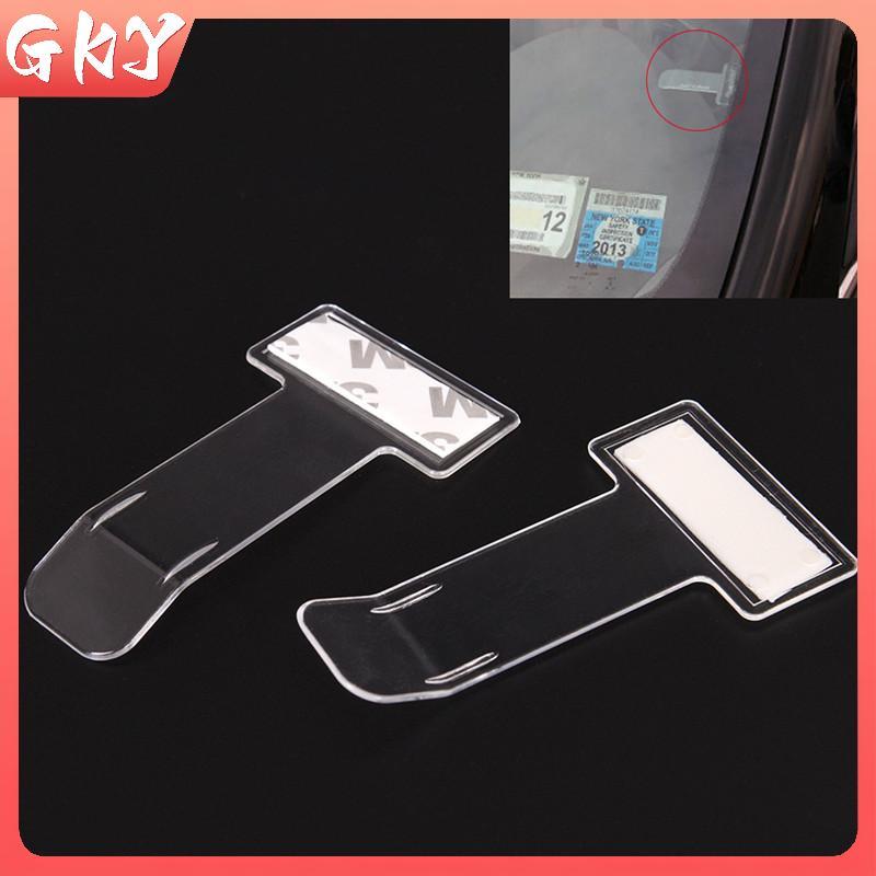 GKY 5 Chiếc Di Động Kính Chắn Gió Ô Tô Đỗ Xe Tiet Rõ Ràng Giấy Phép Giữ Kẹp Stier GKY