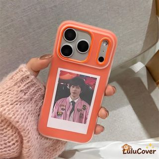 Ốp lưng màu trơn Ins Style 2in1 cho Honor X9D X9C X9B X9A X9 X8C X7D X7C X7B X6C X5C Plus Magic 7 6 5 4 Lite Vỏ màu cam sống động Chèn ảnh Vỏ mờ chống sốc đơn giản dễ thương