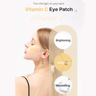 K-SECRET Extra Illuminating Vitamin C Eye Gel Patches - Revitalizing Under Eye Treatment