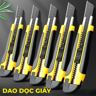 Dao rọc giấy bộ sưu tập - Combo 10 lưỡi dao rọc giấy Titanium đa năng cao cấp, sắc bén vượt trội, an toàn và tiết kiệm