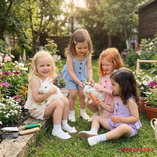 MG-2 Cái Trang phục mùa hè cho bé gái mới biết đi Áo Vest cổ vuông không tay và quần short thắt lưng co giãn có thắt lưng