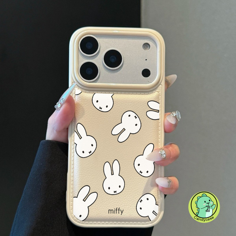 Ốp Điện Thoại Hình Thỏ Dễ Thương Cho OPPO Reno 15 Pro Max Mini 14 13 11 9 Pro Find X9 X8 Pro X8S Plus X7 Vỏ Da PU Hoạt Hình Thỏ Lớn Lên Vỏ Mềm Chống Sốc