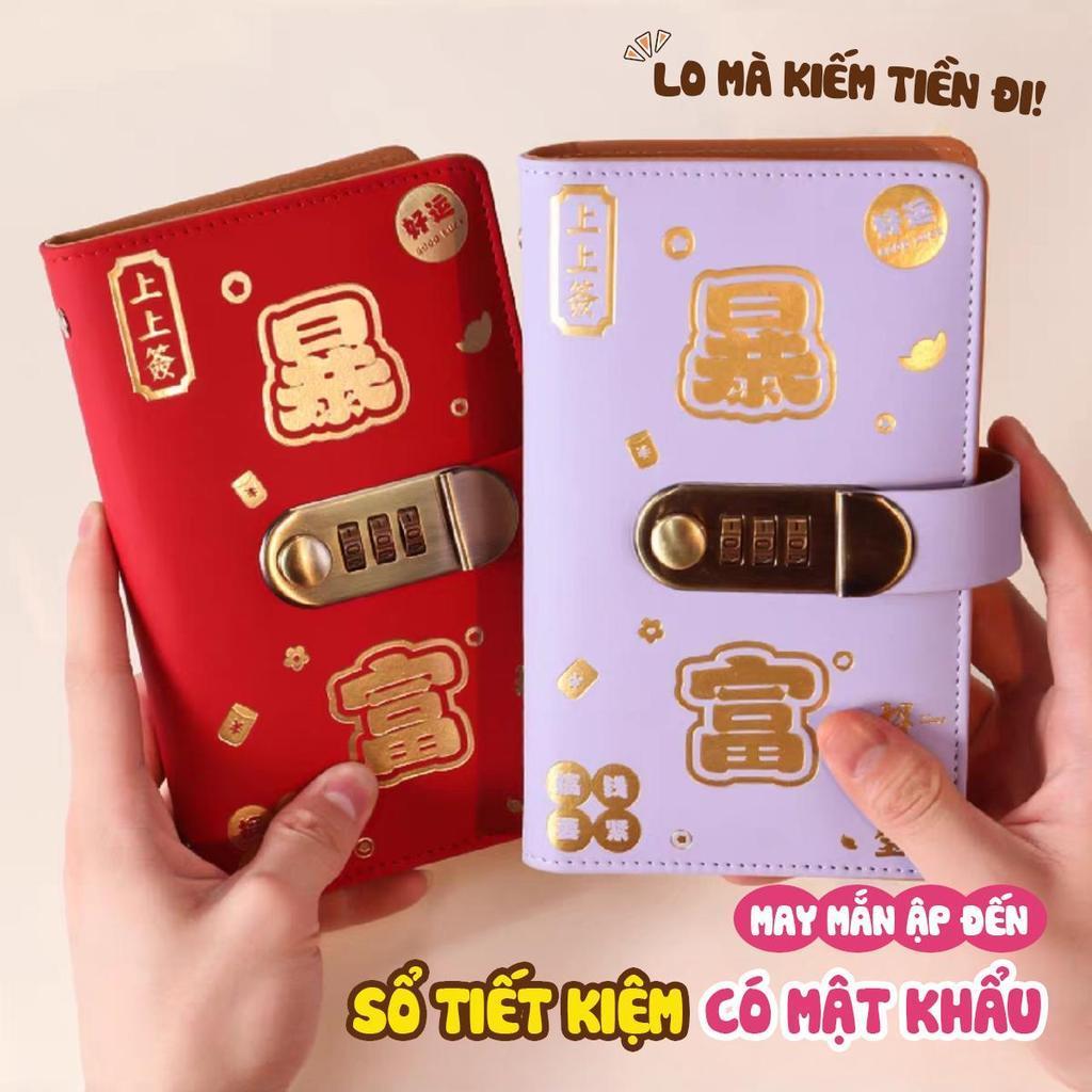 Cuốn sổ tiết kiệm mục tiêu 100 trang, có thể lưu trữ đồng xu, túi tiền tiết kiệm, hóa đơn chi tiêu và sổ sách tiết kiệm.