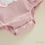 Bé Gái Áo Liền Quần Không Tay Thêu Thỏ Romper Mùa Xuân Body Quần Áo Phục Sinh