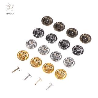 Hộp 50 bộ phụ kiện trang sức kim loại gồm chốt, trâm và huy hiệu giá đỡ ve áo cho làm thủ công.