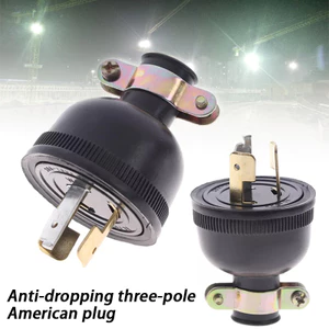 Phích cắm khóa một mảnh cho phụ kiện cho máy phát điện 2.5kw 168f / 170f GX160 Bảo vệ chuyến đi Phích cắm ba lỗ phích cắm US