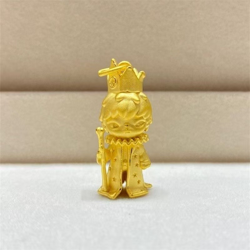 Pop Mart Hirono Hirono King Ono Mặt Dây Chuyền Anime Hoạt Hình Hàng Hóa Mạ Vàng Dễ Thương Ba Chiều Phù Hợp