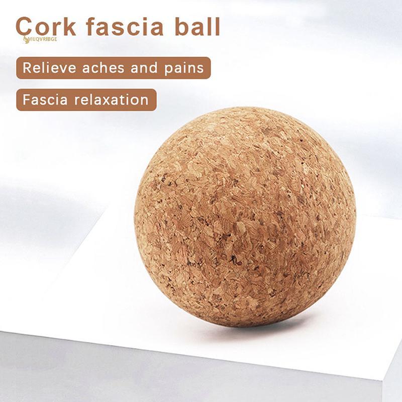 MUQV Cork Massage Ball Ba Massage Chân Massage Bóng Yoga Căng Thẳng Giải Phóng Trị Liệu Myofascial Ball Thư Giãn Cơ Bắp Kích Hoạt Điểm n