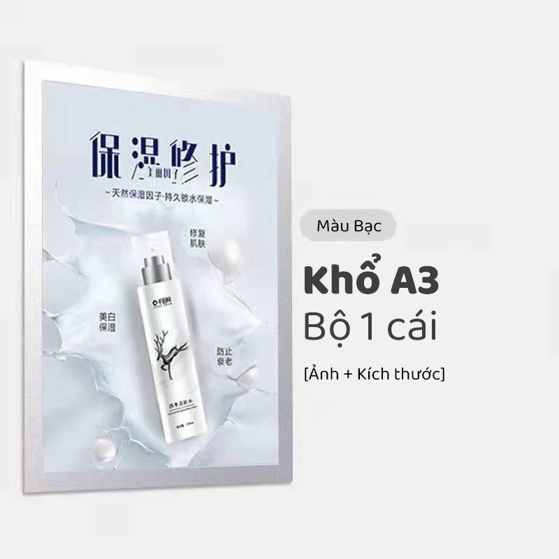 Khung ảnh nam châm treo tường văn phòng, khung đựng A4/A3 trưng bày giấy phép kinh doanh, chứng chỉ