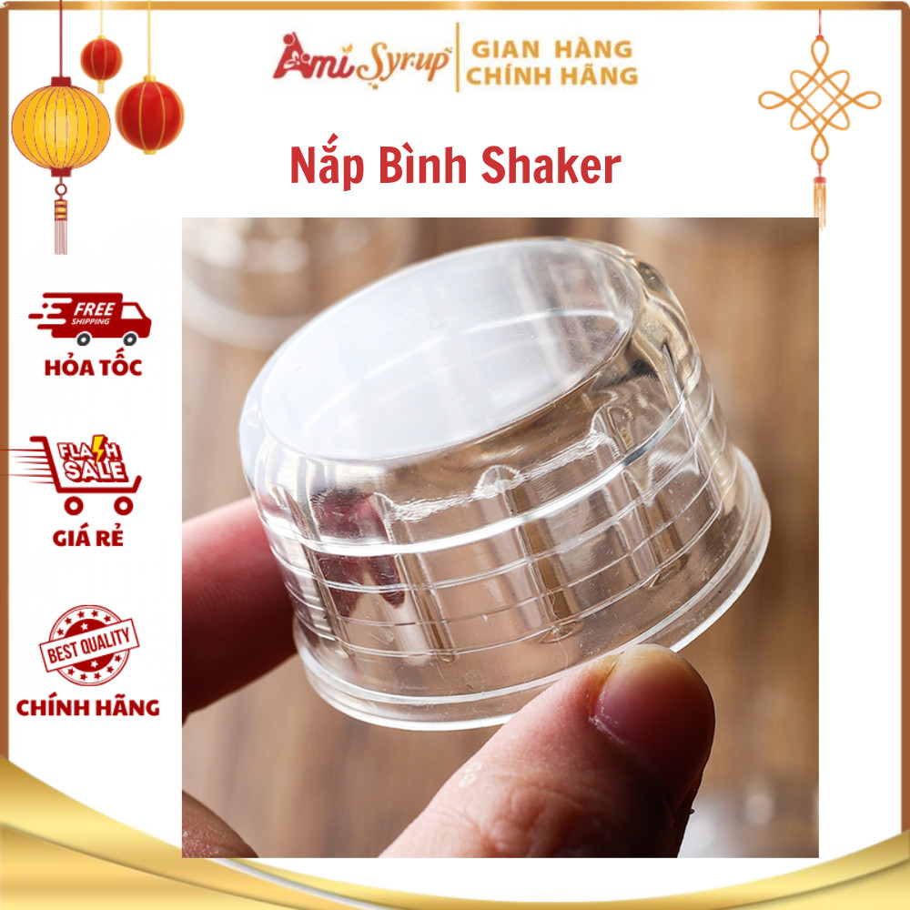 Nắp Bình Shaker Vừa Khít Chất Liệu Nhựa Bền, An Toàn Thực Phẩm Chống Tràn Và Dễ Thay Thế