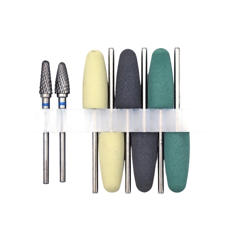 Bộ sưu tập đánh bóng và mài nha khoa chất lượng Bapara với 8 chiếc Burs dành cho thẩm mỹ