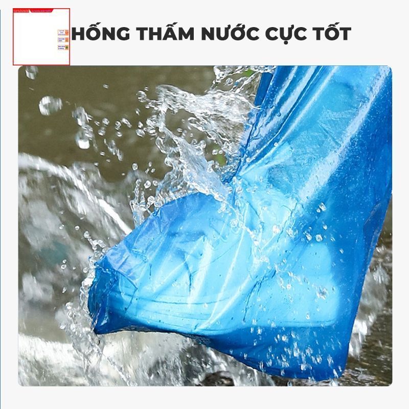 ( COMBO 10 ĐÔI )  Ủng Đi Mưa Bọc Giày Nilon Tái Sử Dụng Được Tiện Dụng, BỌC GIÀY , CHỐNG MƯA
