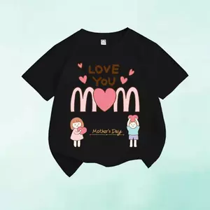 Unisex Áo Trắng Đen 100% cotton, phù hợp bé trai và bé gái, ngày Mẹ 2025.