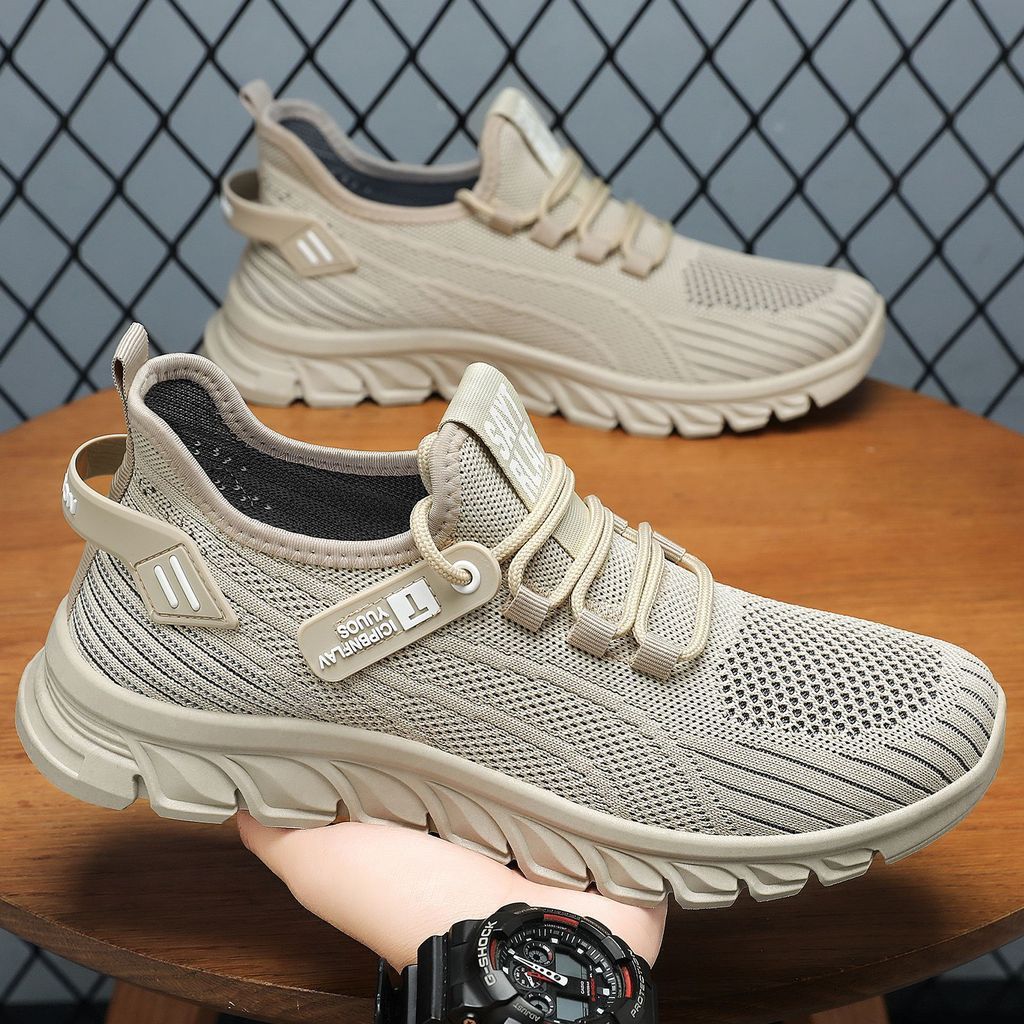 🇻🇳Giày Sneaker Nam Thoải Mái Chạy Bộ Tăng Chiều Cao Thoáng Khí Thiết Kế Đơn Giản