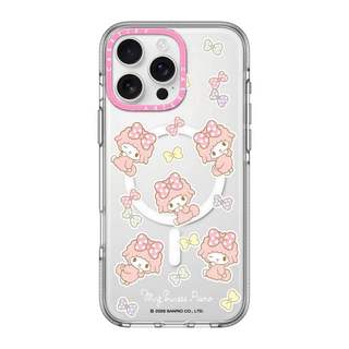 CASECASE X Bow My Melody Vỏ Điện Thoại HỒNG CAMERA PHIÊN BẢN RING Tác Động Vỏ Hút Từ Tính Trong Suốt Cho IPhone 17 / 16 / 15 / 14 / 13 Pro Max Air Có Bao Bì Cao Cấp