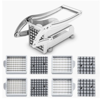 64 Lỗ 36 Lỗ Lưỡi Cắt Khoai Tây Chiên Pháp Cắt Hộ Gia Đình Hút Khoai Tây Cắt Phụ Kiện