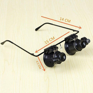 Đèn LED Kính lúp mắt Trang sức Kính lúp sửa chữa đồng hồ Loupe Thích hợp để đọc sách