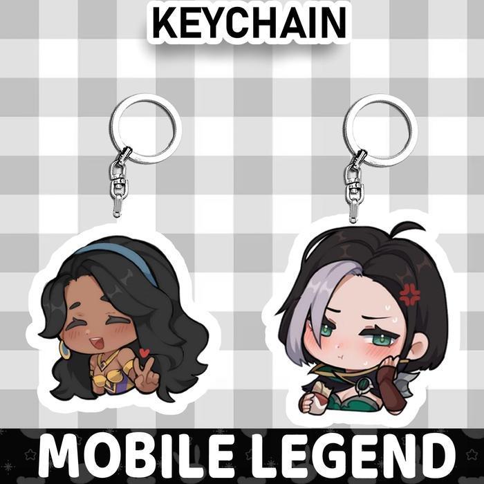 Ganci / Gantungan Kunci Akrilik  MOBILE LEGEND CHIBI - AAMON