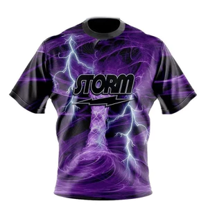 Áo Biểu Diển Bowling Storm DS Mới - Màu Tím, Thiết Kế In 3D, Thoáng Khí Dành Cho Nam