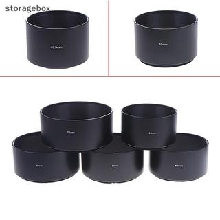 [Hộp đựng] 40.5mm 43mm 46mm 49mm 52mm 55mm 58mm 62mm 67mm 72mm 77mm Ống kính kim loại dài cho ống kính máy ảnh Tấm che nắng đa năng Đẹp
