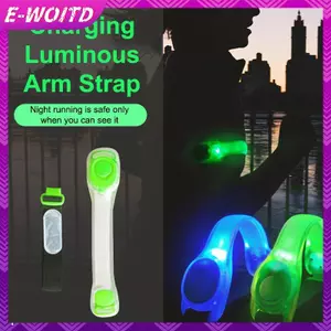 Băng tay LED E-WOITD có thể sạc lại - Đèn chạy bộ và chiếu sáng khi đi xe đạp ban đêm