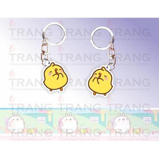 Gantungan Kunci Akrilik Molang & Piu Piu / Keychain Acrylic Molang & Piu Piu - Style 1