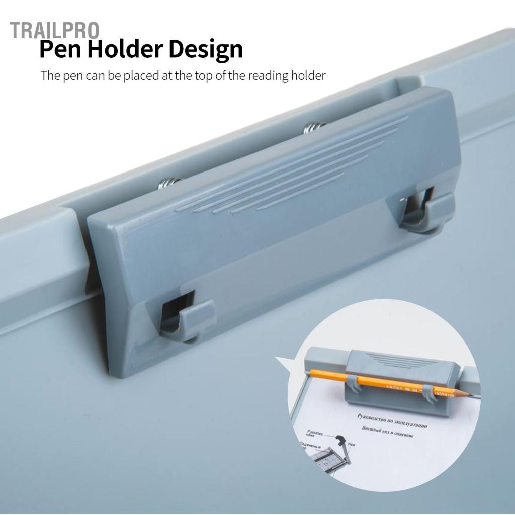 TrailPro JIELISI A4 Giá đỡ đọc tài liệu để bàn có giá kẹp có thể điều chỉnh cho văn phòng/trường học/gia đình