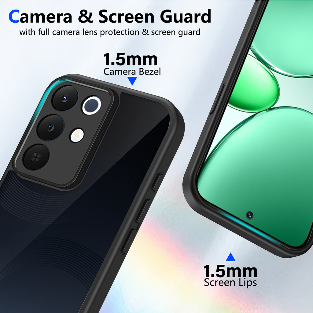 Ốp lưng Realme C85 5G Vỏ màu đen mờ cho Ốp điện thoại Realme C85 4G