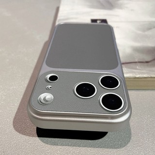 Ốp điện thoại mờ chống sốc cho IPhone 17 16 15 14 13 12 11Pro Max Plus 17 forIPromax Kết cấu da sang trọng Khung cửa sổ lớn cứng