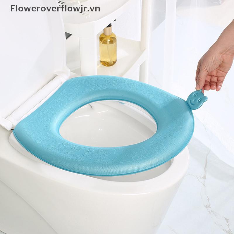 Vỏ bọc bồn cầu chống nước FJR 1Pc EVA, Đệm vệ sinh đa năng dày HOT