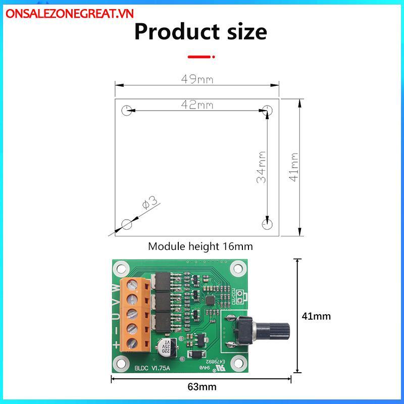 Ons Chất Lượng Cao Dc Không Chổi Than Động Cơ Ban Điều Khiển 6V12V24 Volt CD Ổ Quạt Động Cơ Thống Đốc DIY Phụ Kiện Tại