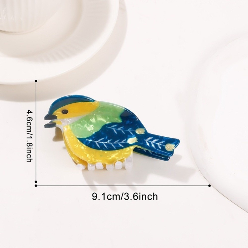 Kẹp tóc chim ruồi TRACELIOIAN, thiết kế hoạt hình nhiều màu, phong cách Hàn Quốc, chất liệu acetate, phụ kiện tóc nữ
