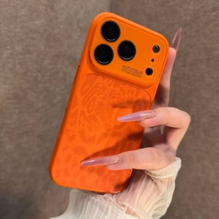 Ốp điện thoại in hình con báo cửa sổ lớn cao cấp cho iPhone17 16 15 14 13 Pro Max bảo vệ camera chống sốc chống rơi mặt sau cứng