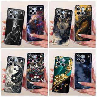 Cool Cover Cho Honor Win 5G Case AAP-AN00 Phim Hoạt Hình Rồng Sư Tử Sói Trong Suốt Silicon Mềm Vỏ Bảo Vệ Cho Honor Win Vỏ Điện Thoại