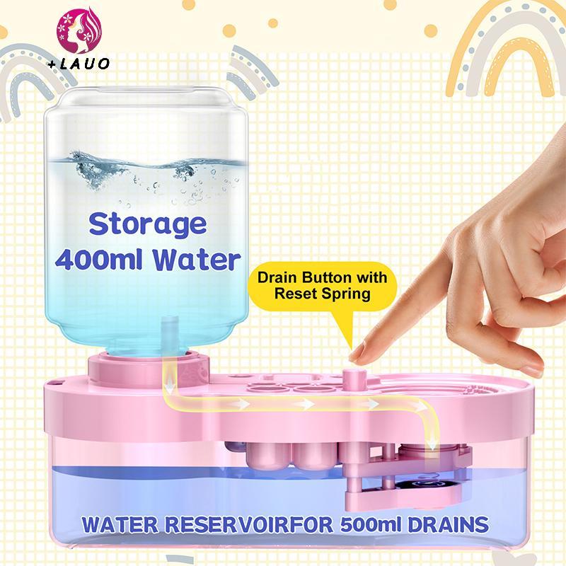 Springevenstar Nail Art Brush Máy giặt có nút thoát nước Bàn chải sơn Thiết bị sạch Lưu thông nước tự động cho bàn chải nghệ thuật làm móng Springevenstar