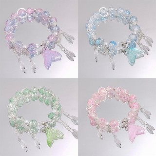 Vòng tay pha lê ethereal với thiết kế niche, phù hợp cho nữ sinh viên yêu thời trang